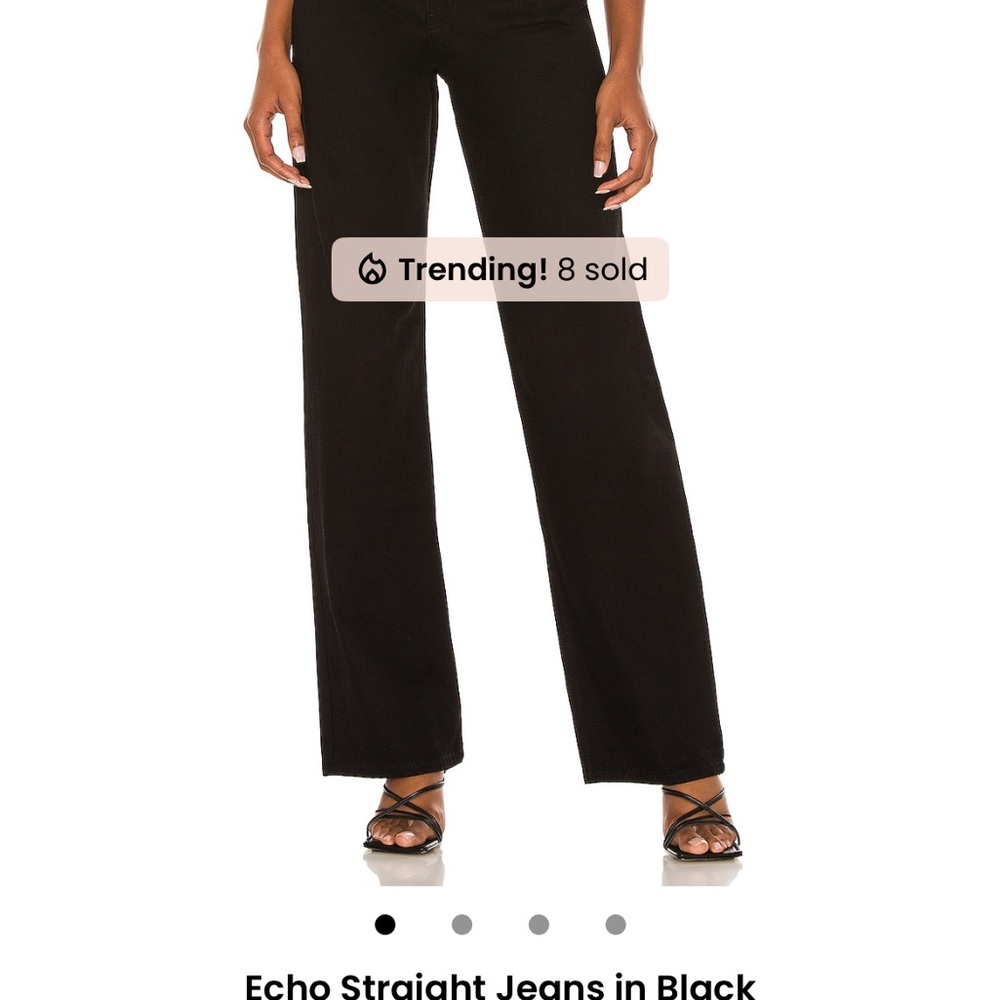 Dr. Denim Black Women's Straight Leg Pants